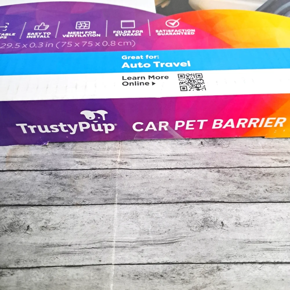 Tusty Pup Black Car Pet Barrier